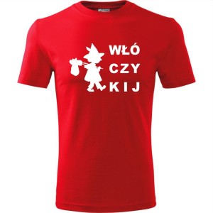 Czerwony Męska koszulka Turystyczna - Włóczykij.