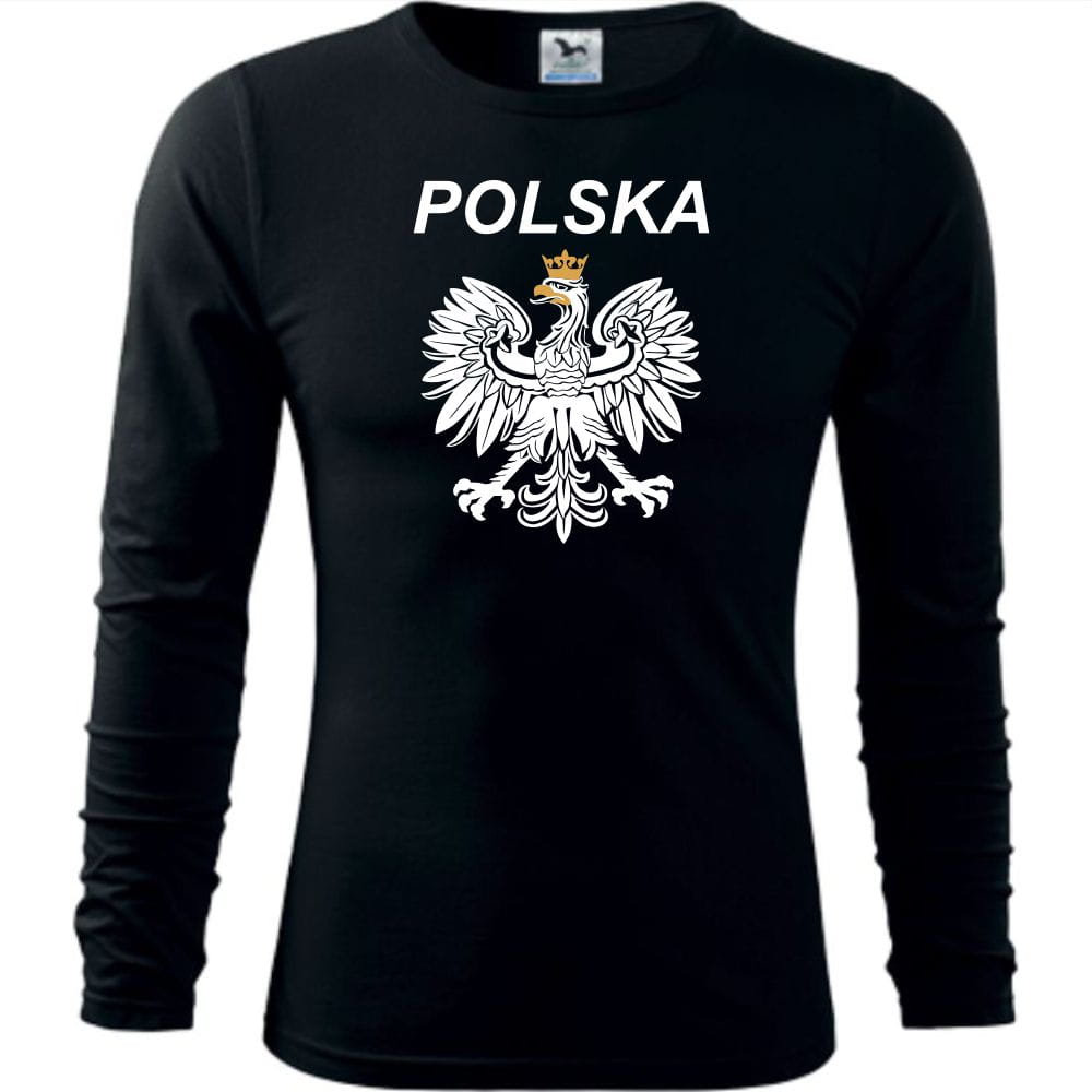Polska z Orłem - Longsleeve Męski - Na Święto Niepodległości