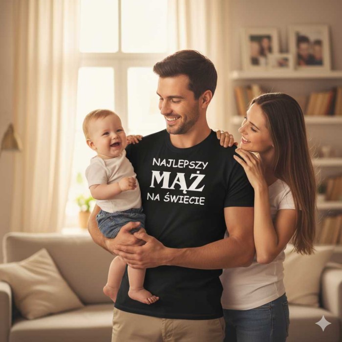 Męska koszulka - Najlepszy mąż na świecie. Prezent dla niego do S-4XL .jpg