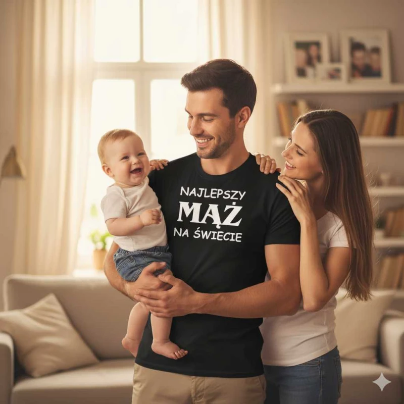 Męska koszulka - Najlepszy mąż na świecie. Prezent dla niego do S-4XL .jpg