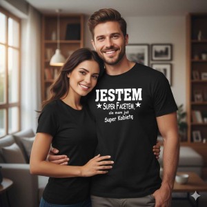 Męska koszulka - Jestem super facetem. Dostępne wszystkie rozmiary S, M, L, XL, XXL, XXXL, XXXXL. Zapraszamy do zakupu.