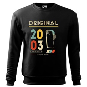 Original 2003 Limited Edition - Bluza Męska - Na Urodziny - Czarny