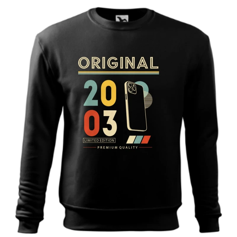 Original 2003 Limited Edition - Bluza Męska - Na Urodziny - Czarny