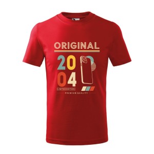 Original 2004 Limited Edition - Koszulka Dziecięca - Na Urodziny - Czerwony
