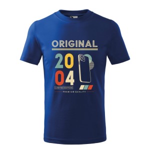 Original 2004 Limited Edition - Koszulka Dziecięca - Na Urodziny - Niebieski