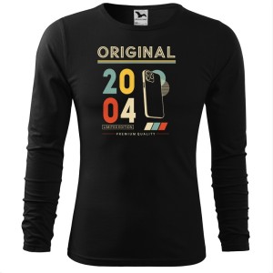 Original 2004 Limited Edition - Longsleeve Męski - Na Urodziny - Czarny