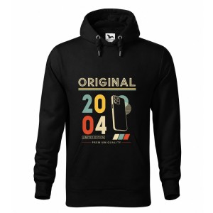 Original 2004 - Bluza Męska z Kapturem - Na Urodziny - Czarny