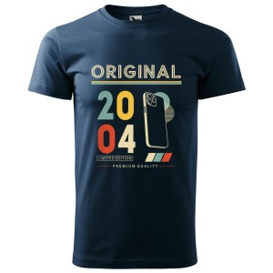 Original 2004 Limited Edition - Koszulka Męska - Na Urodziny - Granatowy