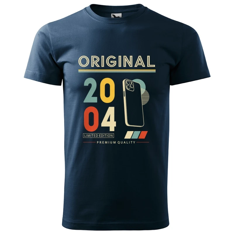 Original 2004 Limited Edition - Koszulka Męska - Na Urodziny - Granatowy