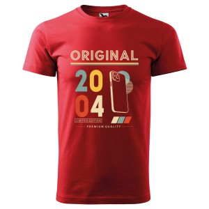 Original 2004 Limited Edition - Koszulka Męska - Na Urodziny - Czerwony