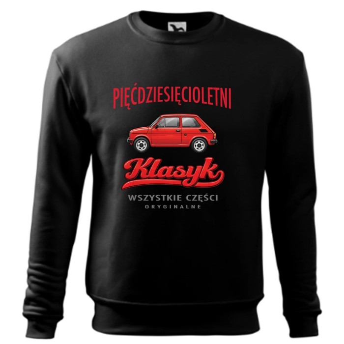 Pięćdziesięcioletni Klasyk - Bluza Męska - Na 50 Urodziny - Czarny