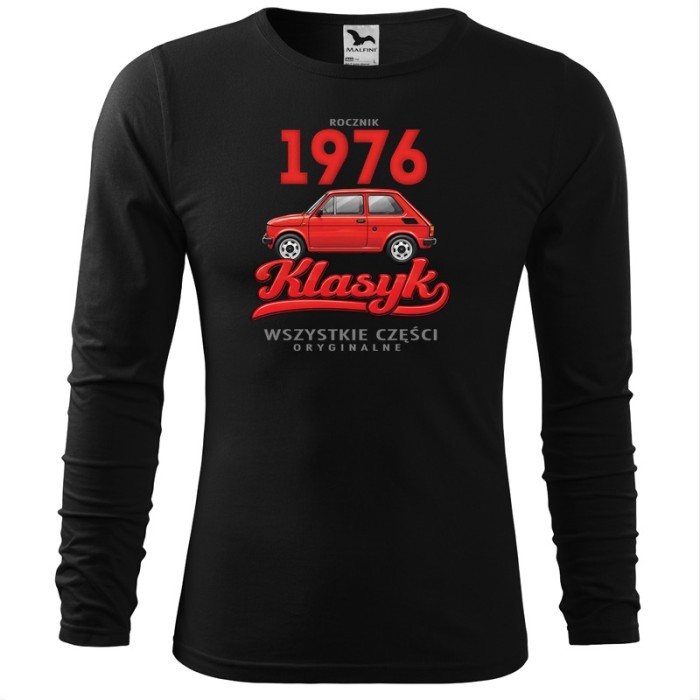 Rocznik 1976 Klasyk - Longsleeve Męski - Na Urodziny - Czarny