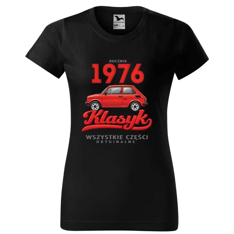 Rocznik 1976 Klasyk - Koszulka Damska - Na Urodziny - Czarny