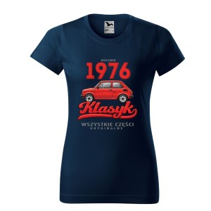 Rocznik 1976 Klasyk - Koszulka Damska - Na Urodziny - Granatowy