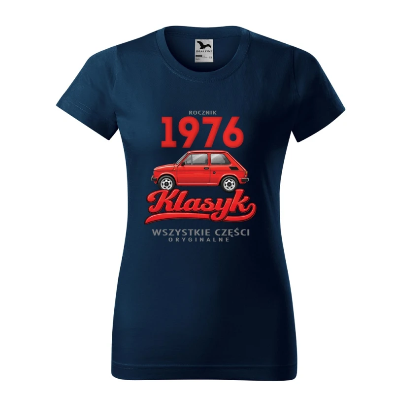 Rocznik 1976 Klasyk - Koszulka Damska - Na Urodziny - Granatowy