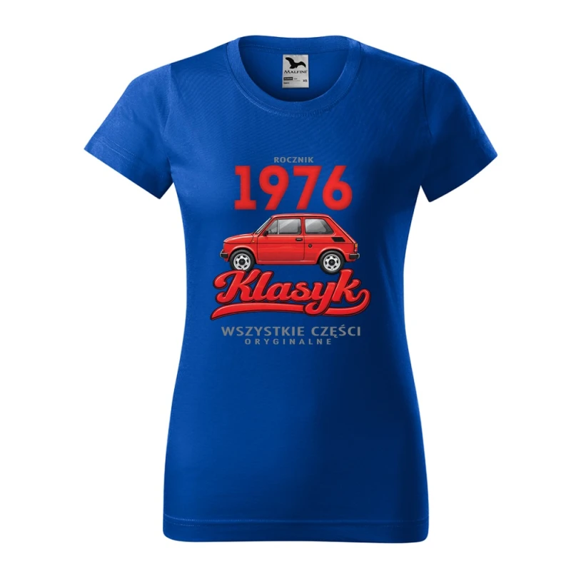 Rocznik 1976 Klasyk - Koszulka Damska - Na Urodziny - Niebieski