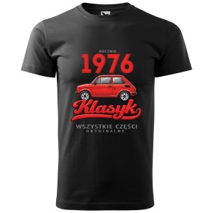 Rocznik 1976 Klasyk - Koszulka Męska - Na 50 Urodziny - Czarny