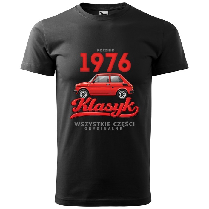 Rocznik 1976 Klasyk - Koszulka Męska - Na 50 Urodziny - Czarny