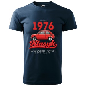 Rocznik 1976 Klasyk - Koszulka Męska - Na 50 Urodziny - Granatowy