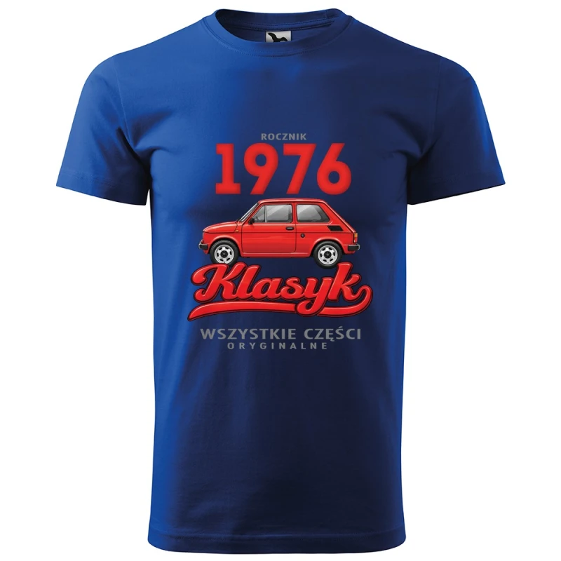 Rocznik 1976 Klasyk - Koszulka Męska - Na 50 Urodziny - Niebieski