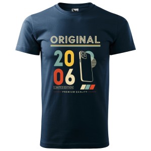Original 2006 Limited Edition - Koszulka Męska - Na Urodziny - Granatowy