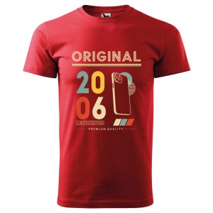 Original 2006 Limited Edition - Koszulka Męska - Na Urodziny - Czerwony