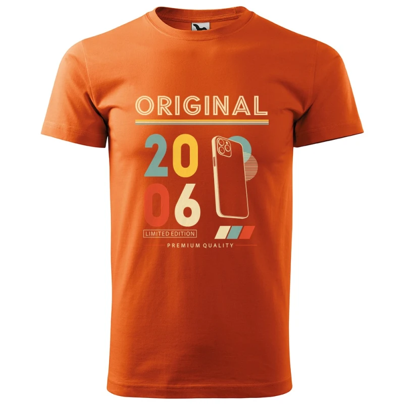 Original 2006 Limited Edition - Koszulka Męska - Na Urodziny - Pomarańczowy