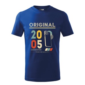 Original 2005 Limited Edition - Koszulka Dziecięca - Na Urodziny - Niebieski