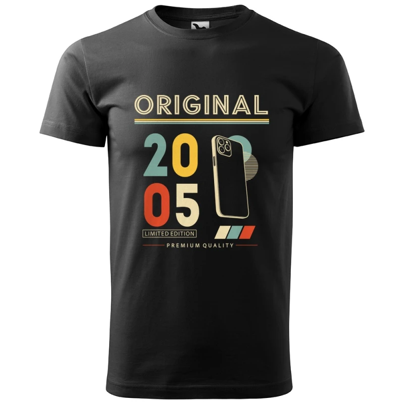 Original 2005 Limited Edition - Koszulka Męska - Na Urodziny - Czarny