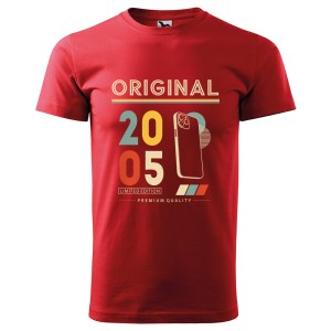 Original 2005 Limited Edition - Koszulka Męska - Na Urodziny - Czerwony