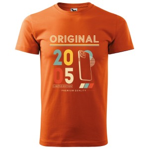 Original 2005 Limited Edition - Koszulka Męska - Na Urodziny - Pomarańczowy