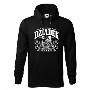 Oficjalny Dziadek Club - Bluza Męska z Kapturem - Dla Dziadka - Czarny