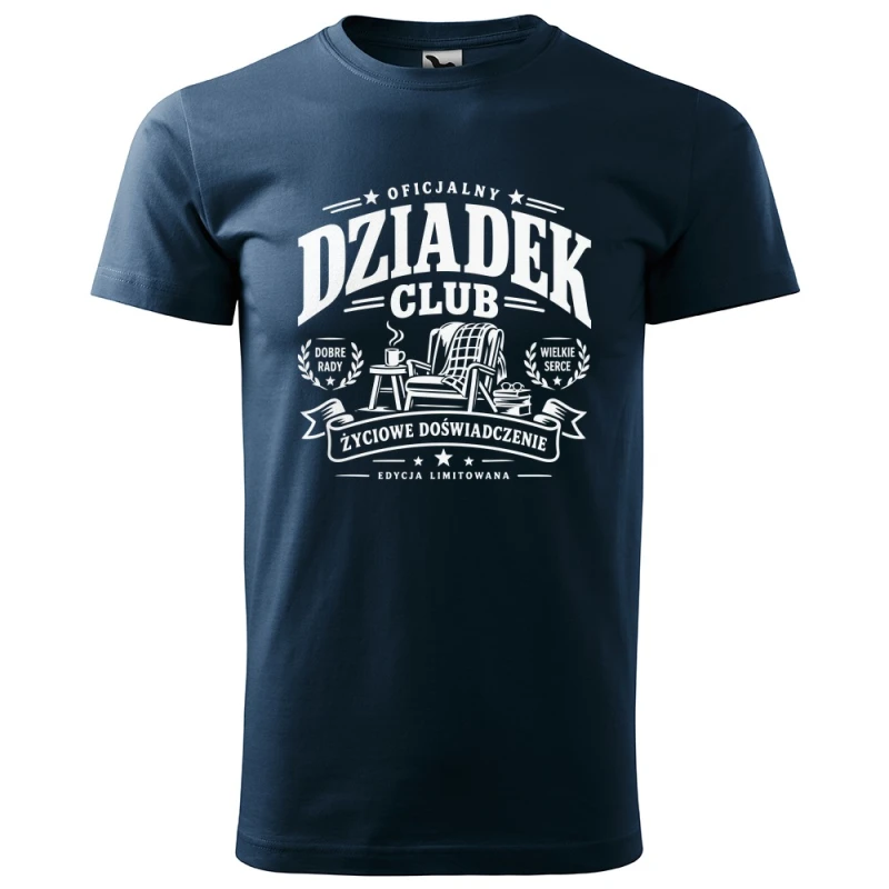 Oficjalny Dziadek Club - Koszulka Męska - Prezent dla Dziadka - Granatowy