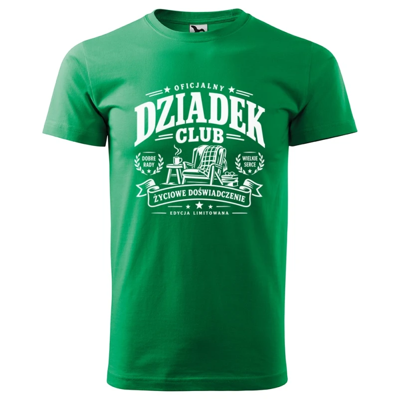 Oficjalny Dziadek Club - Koszulka Męska - Prezent dla Dziadka - Zielony