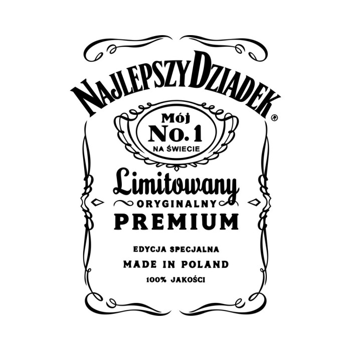 Najlepszy Dziadek - Plecak Worek - Prezent dla Dziadka