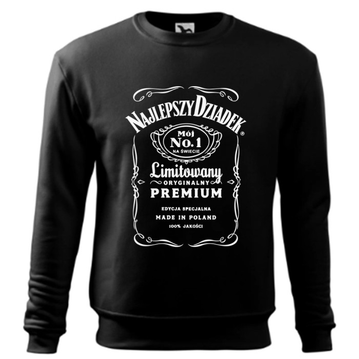 Najlepszy Dziadek - Bluza Męska - Prezent dla Dziadka - Czarny