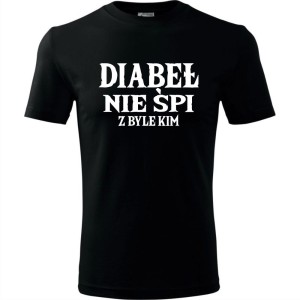 czarna Męska koszulka - Diabeł nie śpi