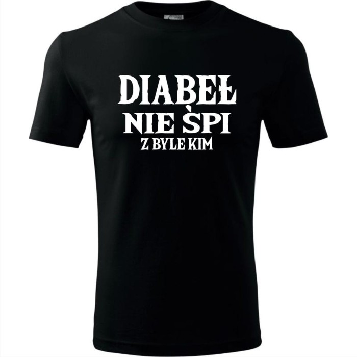 czarna Męska koszulka - Diabeł nie śpi