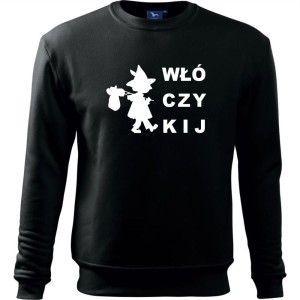 czarna Męska bluza Turystyczna - Włóczykij.