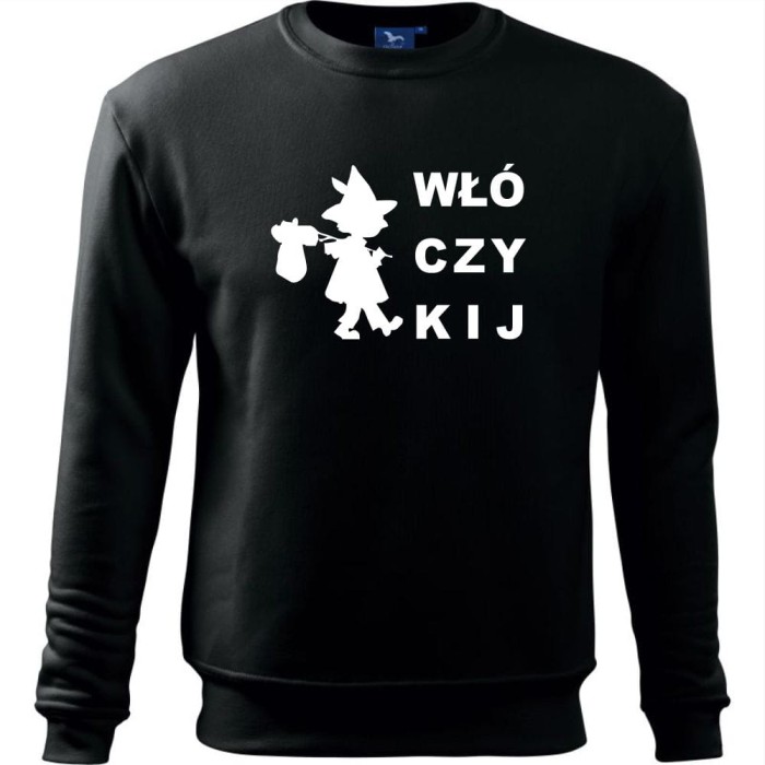 czarna Męska bluza Turystyczna - Włóczykij.