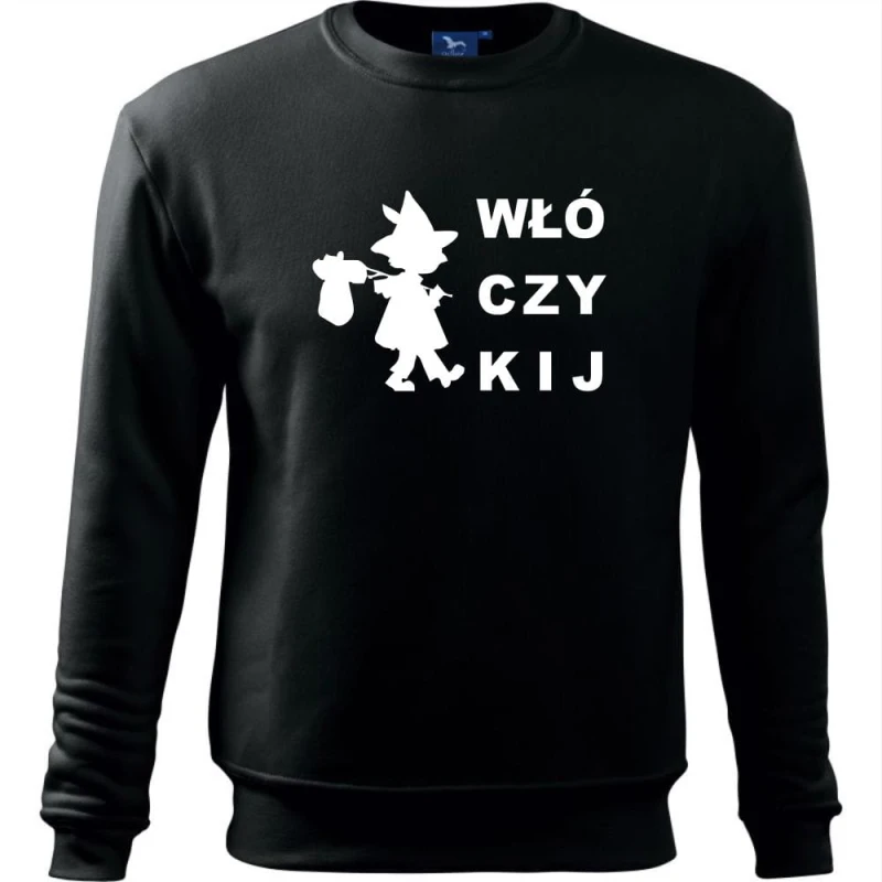 czarna Męska bluza Turystyczna - Włóczykij.