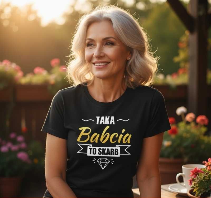 Taka Babcia To Skarb - Koszulka Damska - Prezent dla Babci