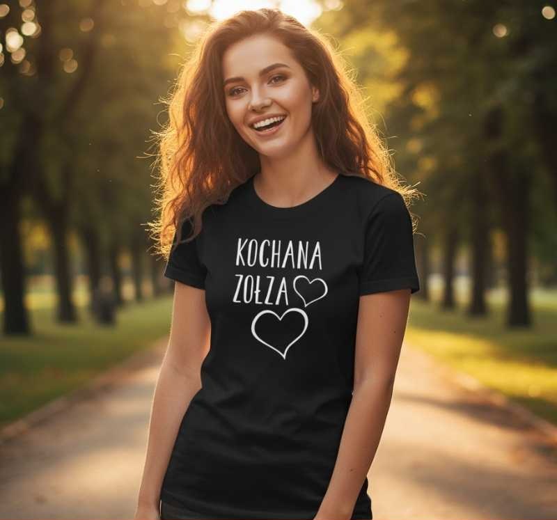 Kochana Zołza - Śmieszna Koszulka Damska - Prezent dla Dziewczyny