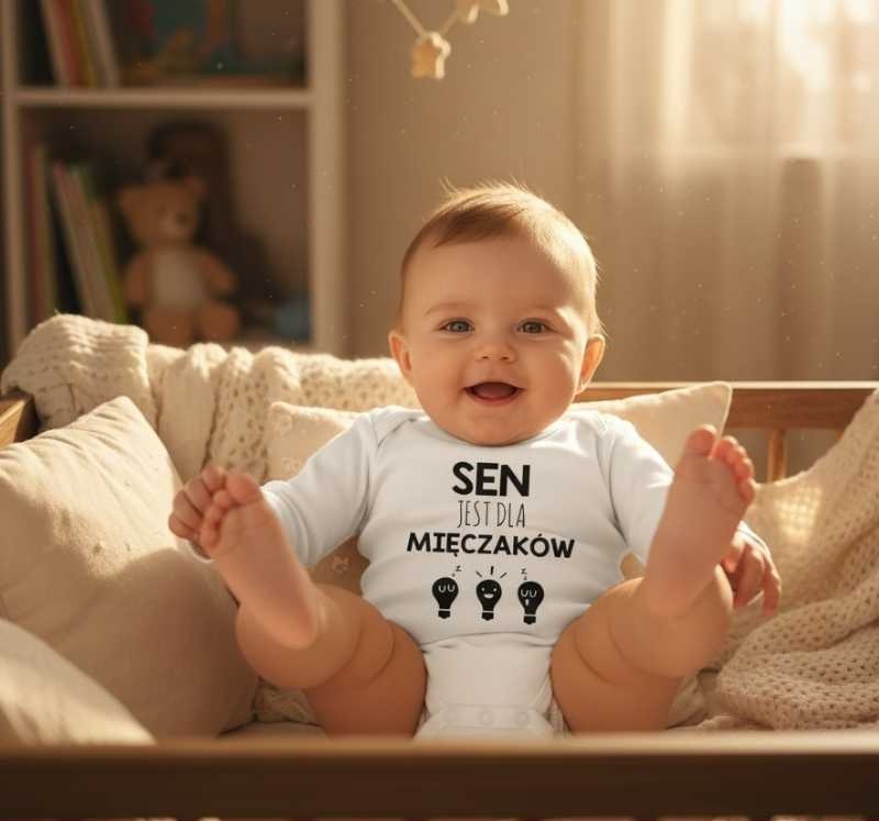 Sen Jest dla Mięczaków - Body Niemowlęce - Prezent na Narodziny