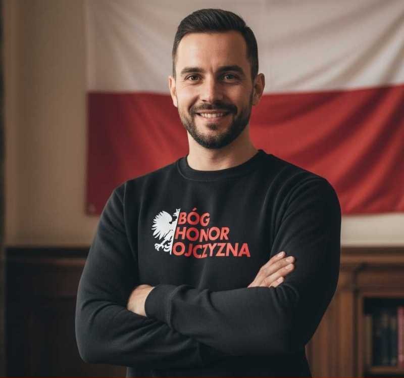 Bóg, Honor, Ojczyzna - Bluza Męska - Na Święto Niepodległości