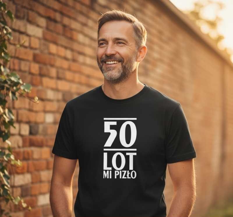50 Lot Mi Pizło - Śmieszna Koszulka Męska - Na 50 Urodziny