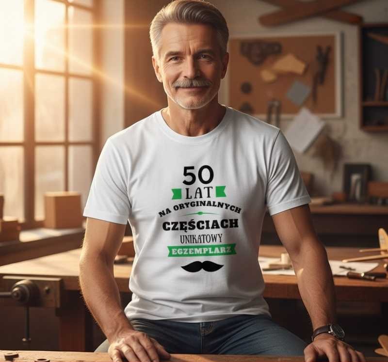 50 Lat, Unikatowy Egzemplarz - Koszulka Męska - Na 50 Urodziny