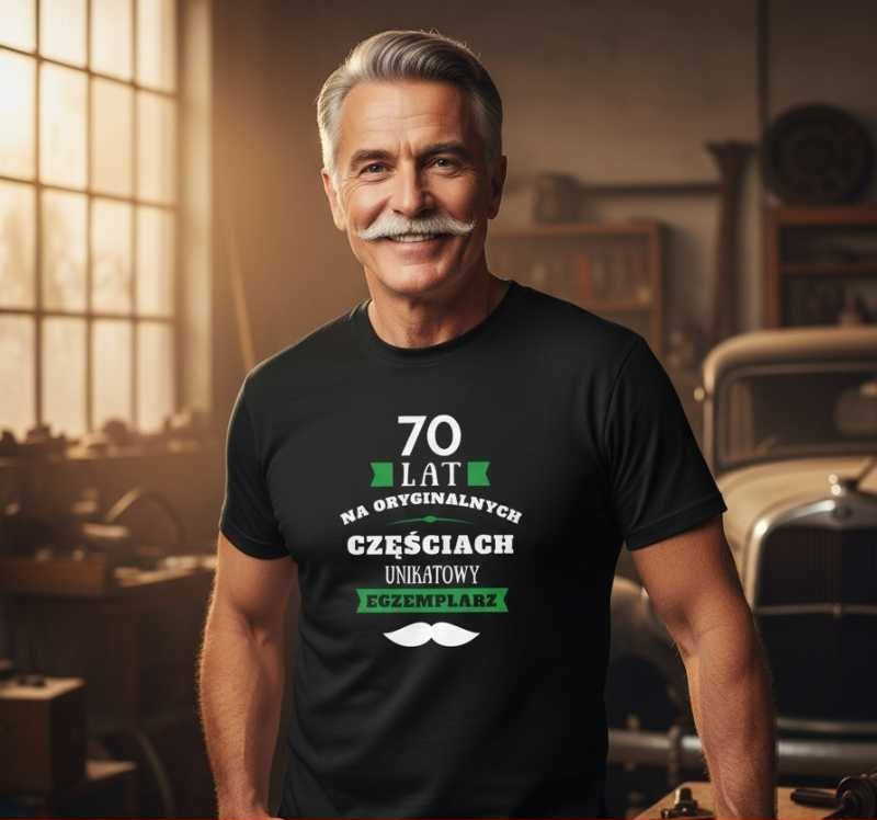 70 Lat, Unikatowy Egzemplarz - Koszulka Męska - Na 70 Urodziny