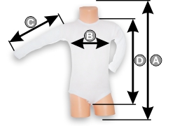 Tabela rozmiarów body niemowlęce
