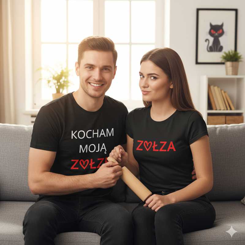 Kocham Moją Zołzę - Śmieszne Koszulki dla Pary - Prezent dla Pary